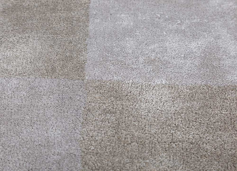 Designermatta särskild form  - 240 x 150 cm - ljusgrå