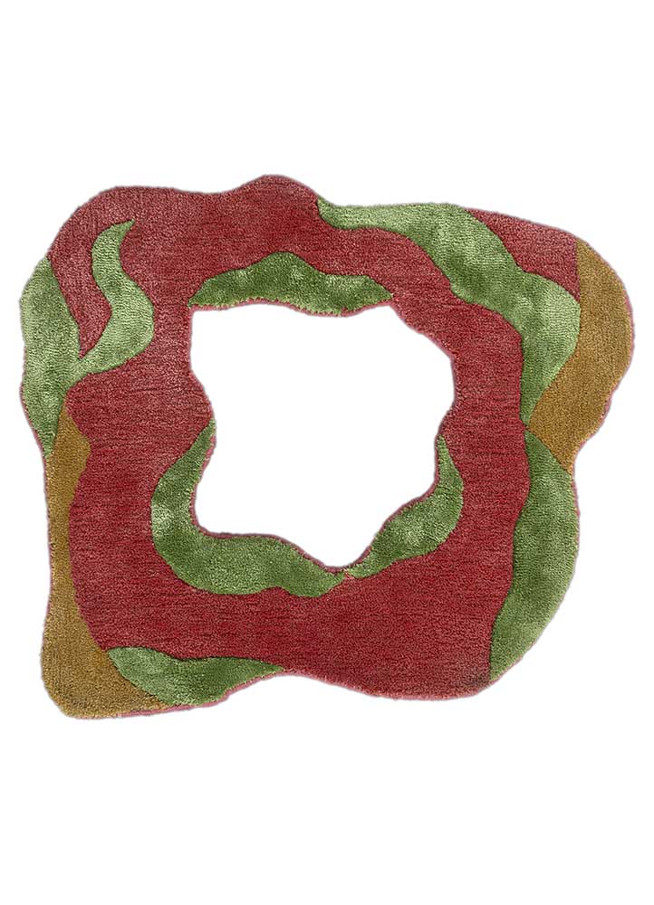 Designermatta särskild form  - 70 x 80 cm - orange