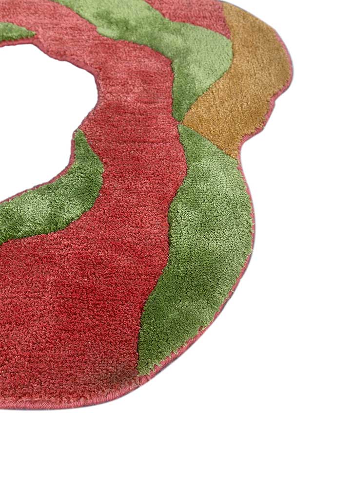 Designermatta särskild form  - 70 x 80 cm - orange