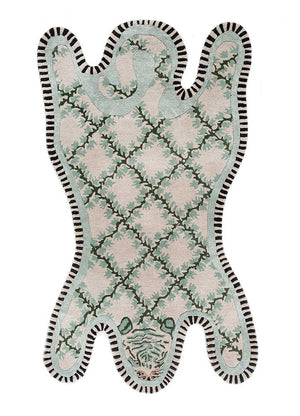 Barnens matta särskild form  - 143 x 90 cm - grön