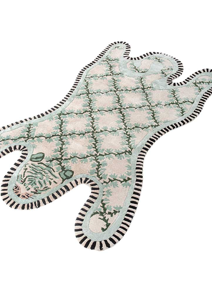 Barnens matta särskild form  - 143 x 90 cm - grön