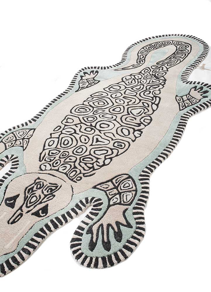 Barnens matta särskild form  - 197 x 90 cm - grädde