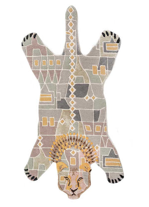 Barnens matta särskild form  - 153 x 90 cm - flerfärgad