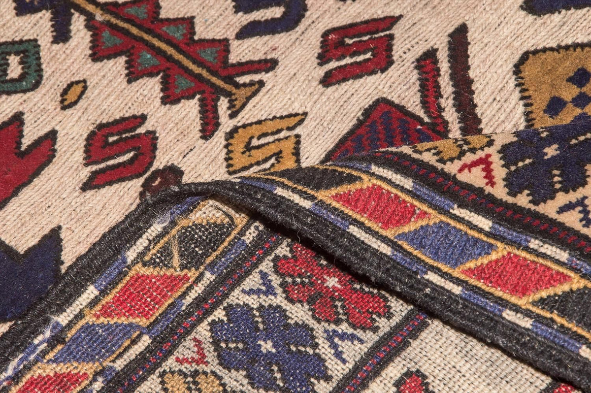 Kelim-matta - gammal - 276 x 185 cm - beige