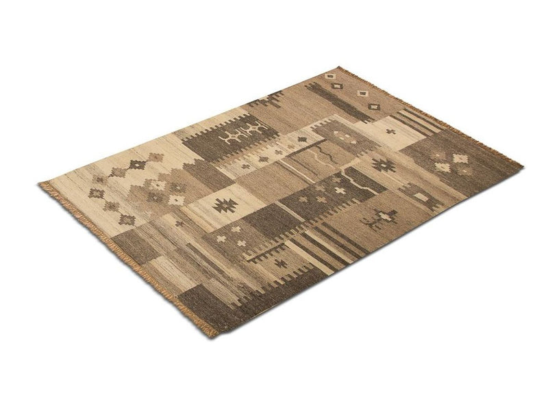 Kelim matta - trendig - 200 x 140 cm - flerfärgad