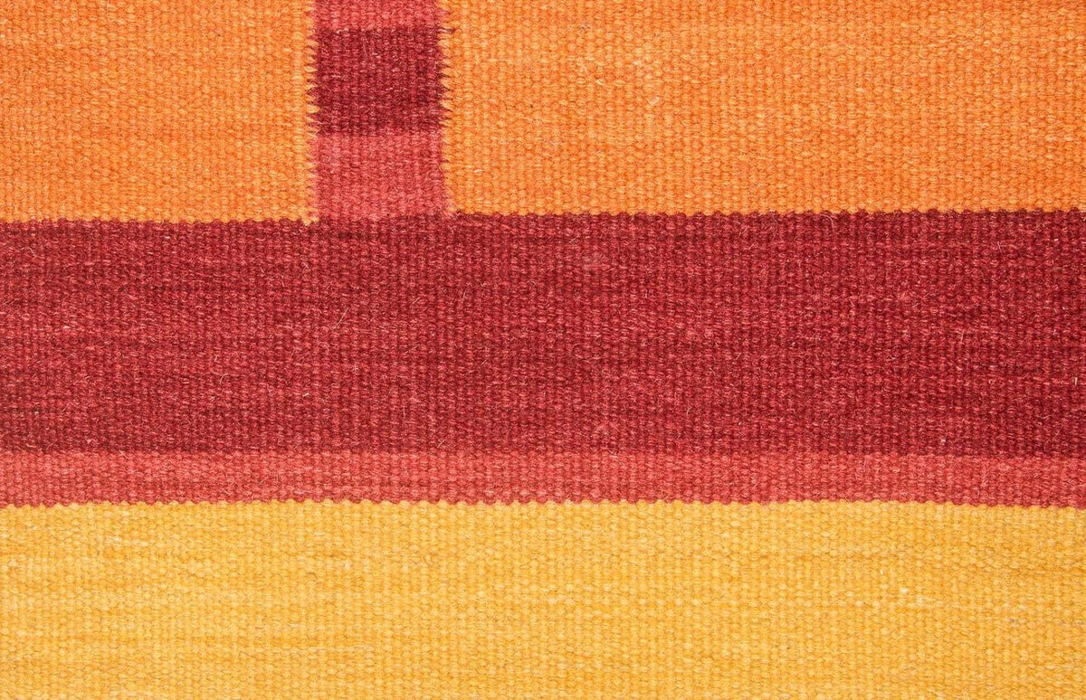 Kelim matta - trendig - 205 x 145 cm - orange
