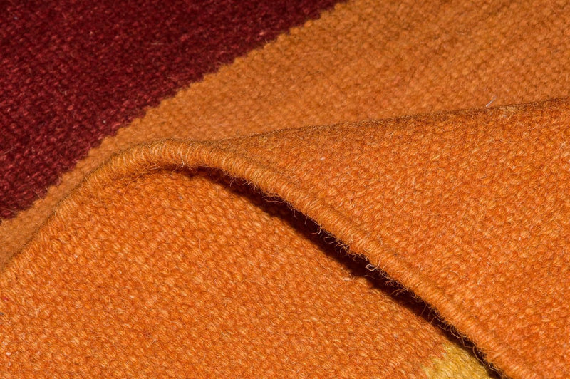 Kelim matta - trendig - 205 x 145 cm - orange