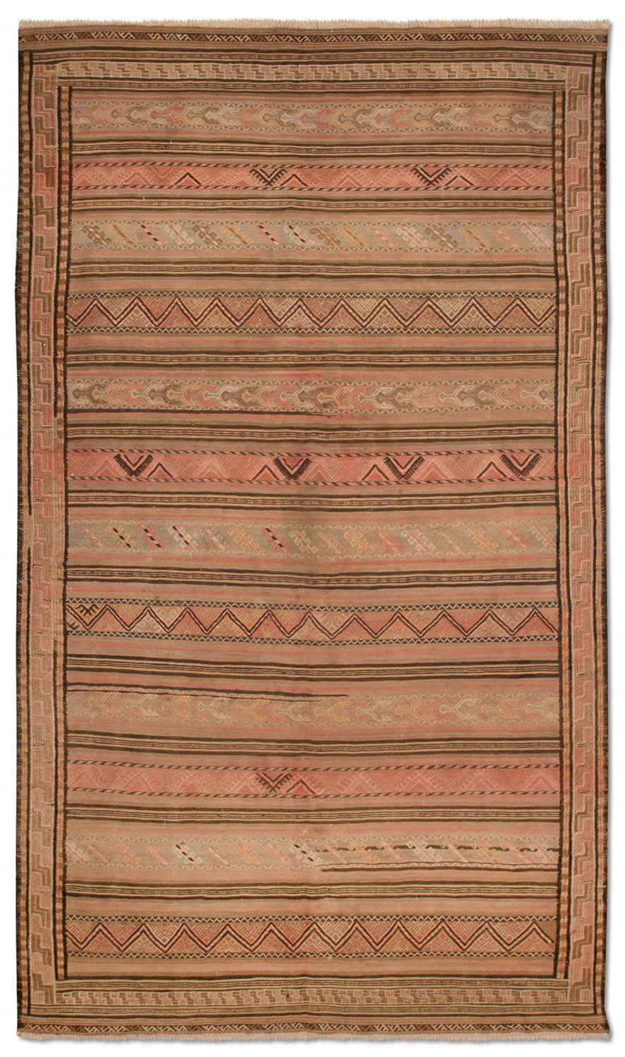 Kelim Carpet - orientalisk matta - 263 x 150 cm - flerfärgad