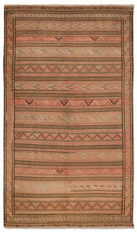 Kelim Carpet - orientalisk matta - 263 x 150 cm - flerfärgad