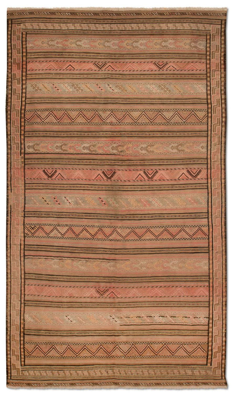 Kelim Carpet - orientalisk matta - 263 x 150 cm - flerfärgad