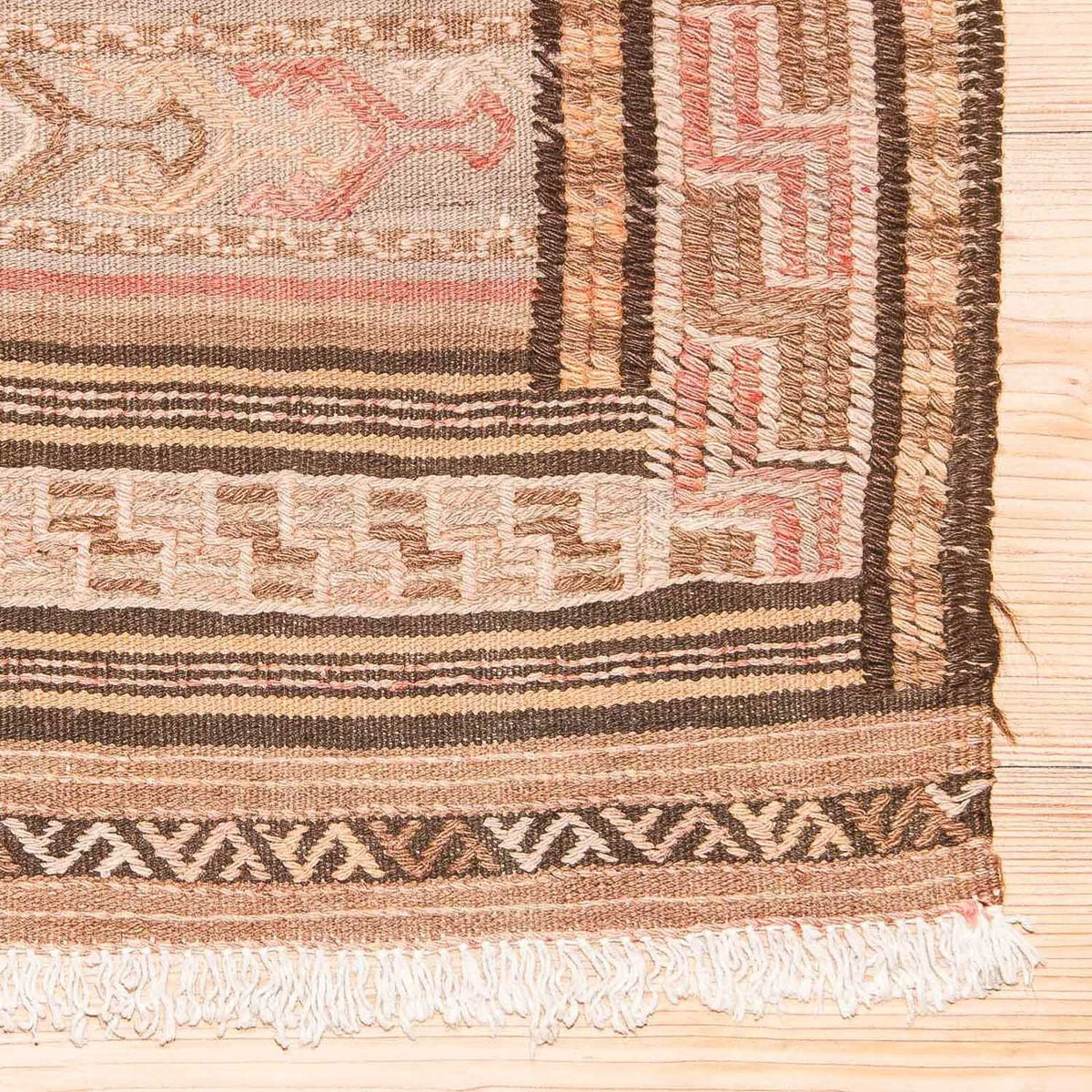 Kelim Carpet - orientalisk matta - 263 x 150 cm - flerfärgad