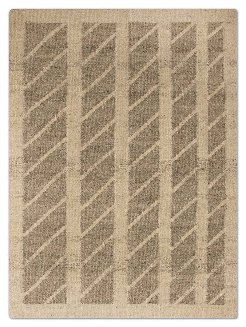 Kelim matta - trendig - 200 x 140 cm - natur