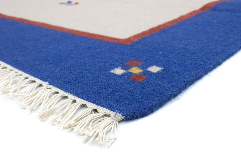 Kelim matta - trendig - 180 x 120 cm - beige