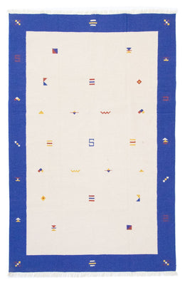 Kelim matta - trendig - 300 x 200 cm - beige