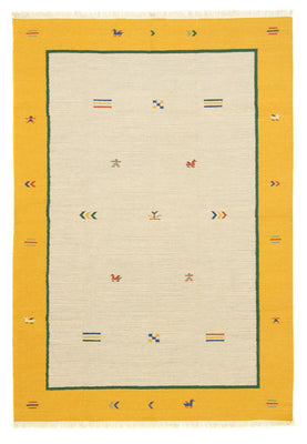 Kelim matta - trendig - 300 x 200 cm - beige