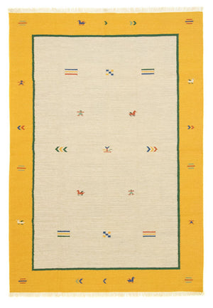 Kelim matta - trendig - 300 x 200 cm - beige