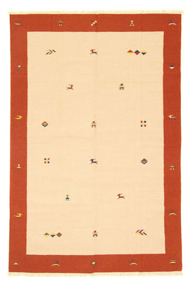 Kelim matta - trendig - 300 x 200 cm - beige