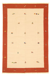 Kelim matta - trendig - 300 x 200 cm - beige