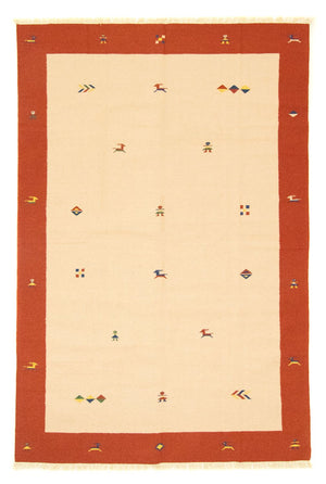 Kelim matta - trendig - 300 x 200 cm - beige