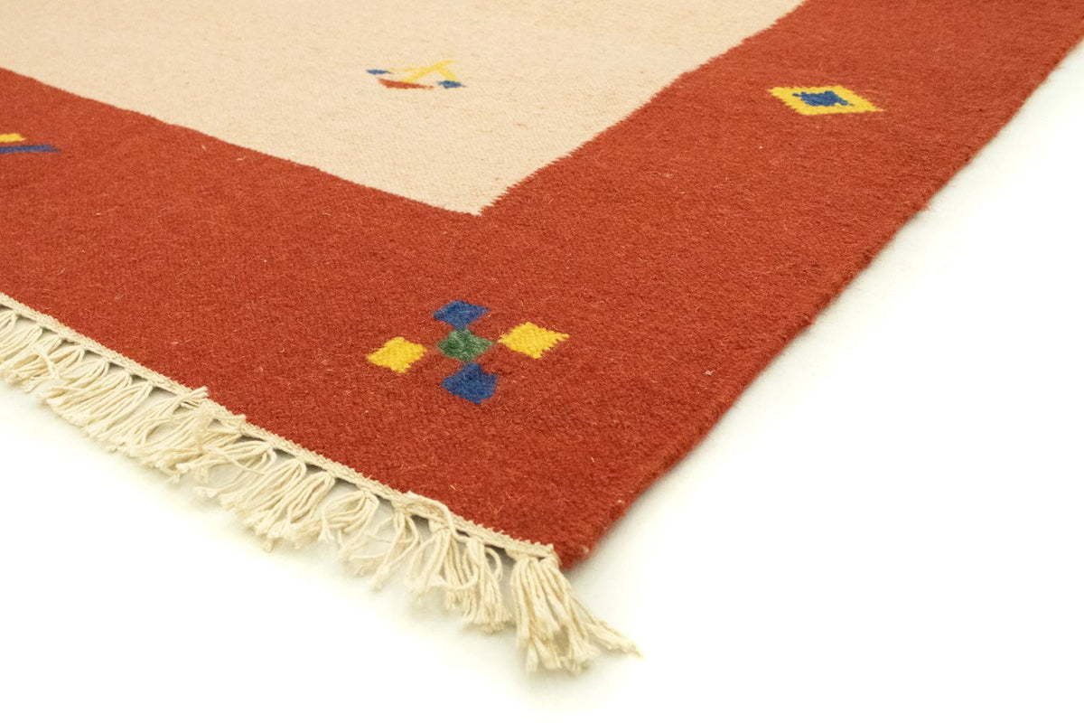 Kelim matta - trendig - 300 x 200 cm - beige