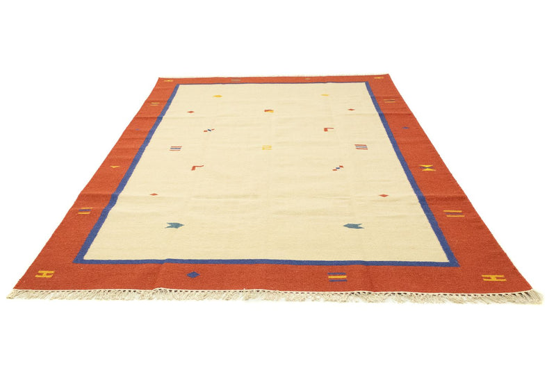 Kelim matta - trendig - 300 x 200 cm - beige