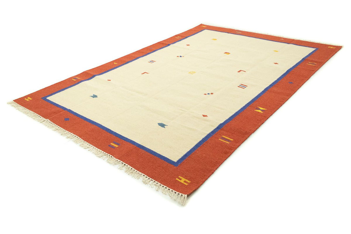 Kelim matta - trendig - 300 x 200 cm - beige