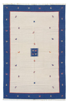 Kelim matta - trendig - 300 x 200 cm - beige