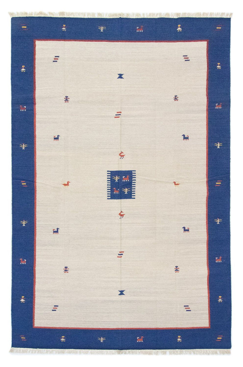 Kelim matta - trendig - 300 x 200 cm - beige