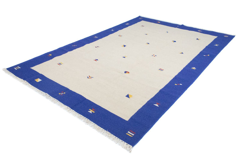 Kelim matta - trendig - 300 x 200 cm - beige