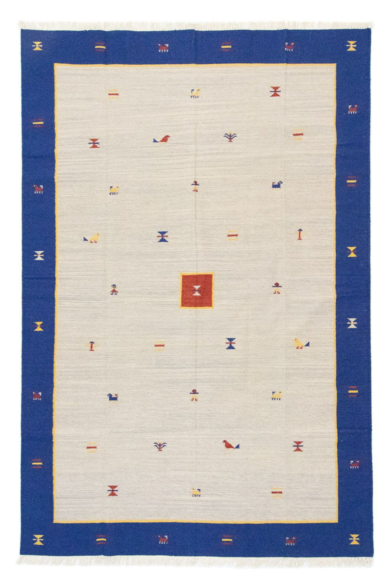 Kelim matta - trendig - 300 x 200 cm - beige