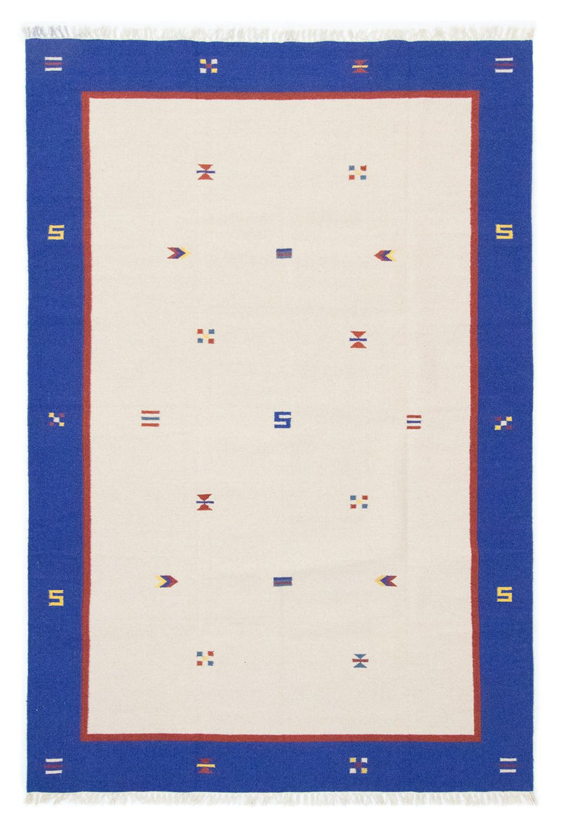 Kelim matta - trendig - 300 x 200 cm - beige