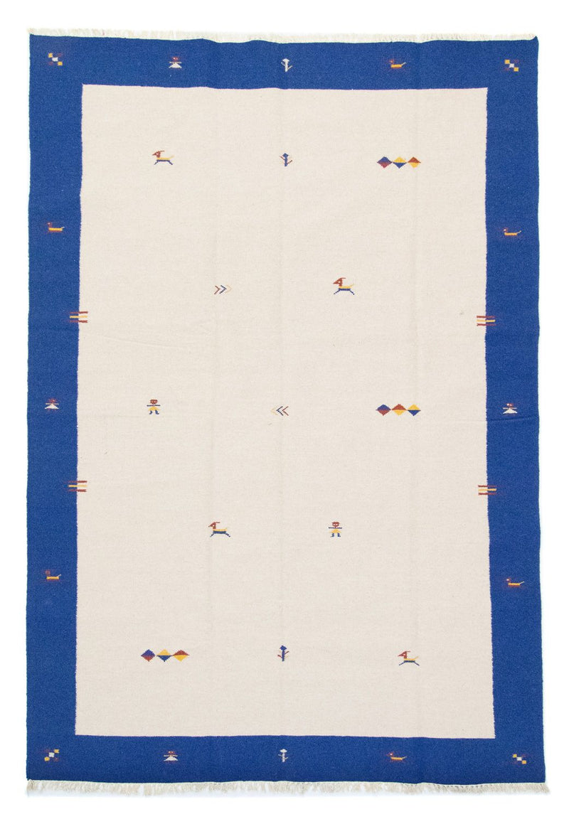 Kelim matta - trendig - 300 x 200 cm - beige