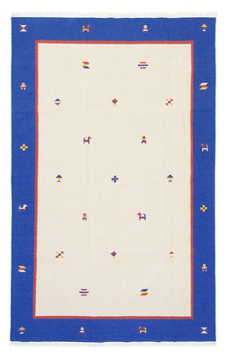 Kelim matta - trendig - 300 x 200 cm - beige