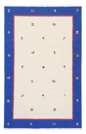 Kelim matta - trendig - 300 x 200 cm - beige