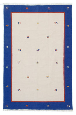 Kelim matta - trendig - 300 x 200 cm - beige