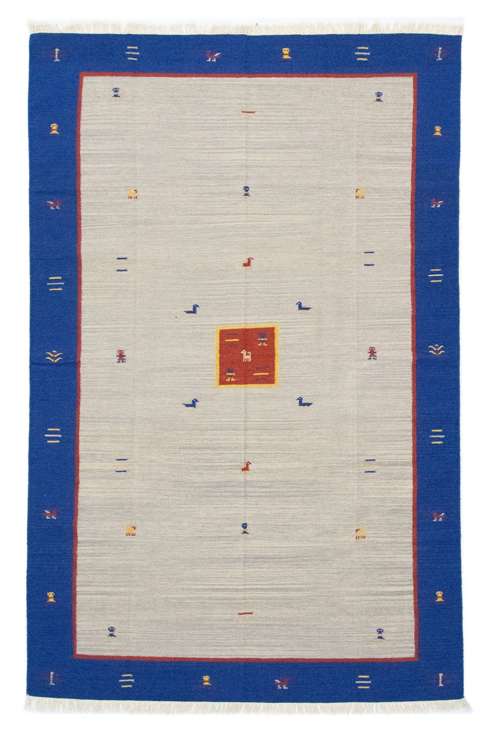 Kelim matta - trendig - 300 x 200 cm - beige