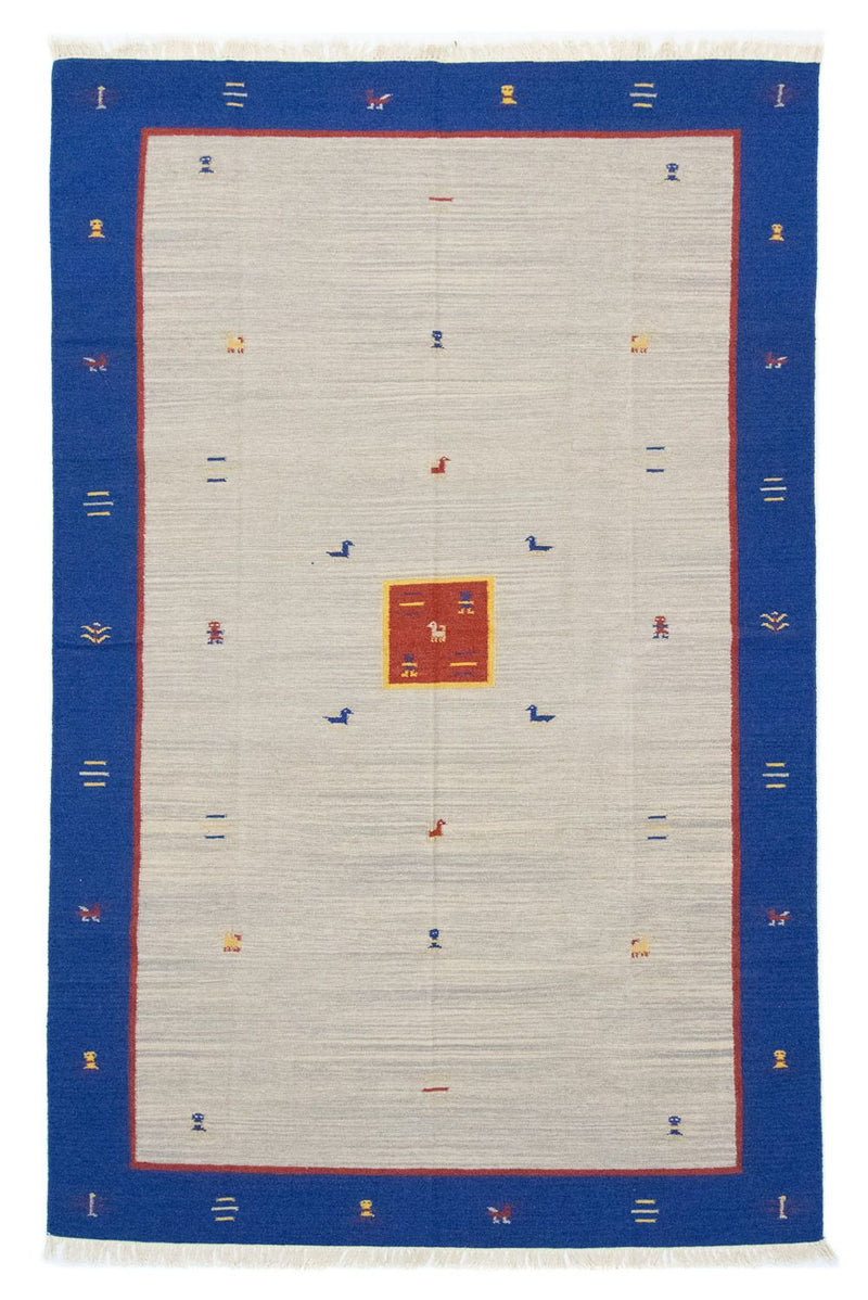 Kelim matta - trendig - 300 x 200 cm - beige