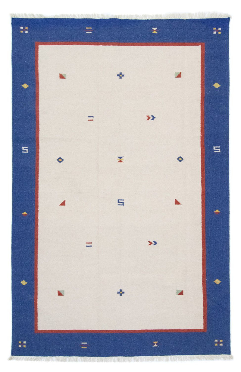 Kelim matta - trendig - 300 x 200 cm - beige