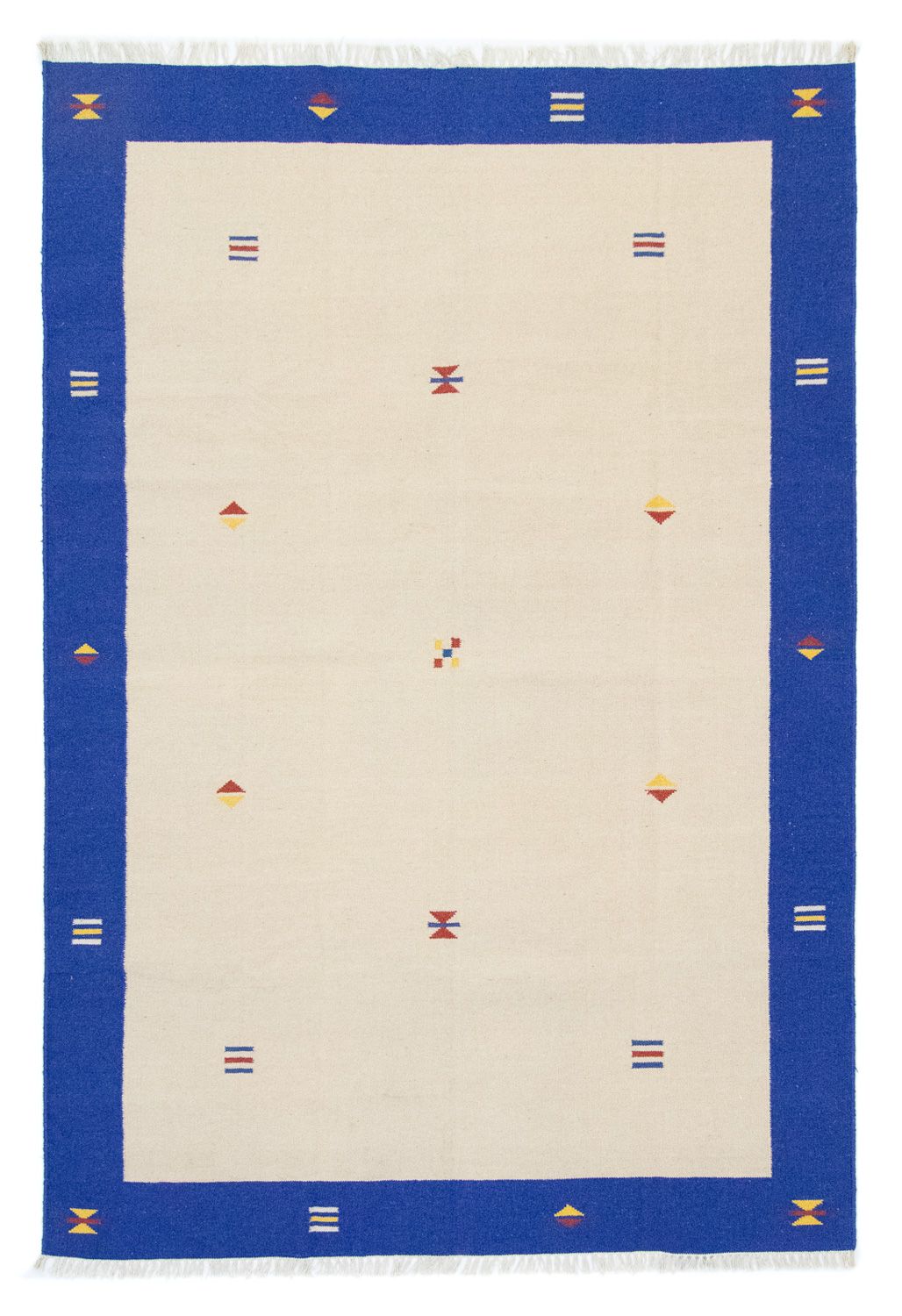 Kelim matta - trendig - 300 x 200 cm - beige