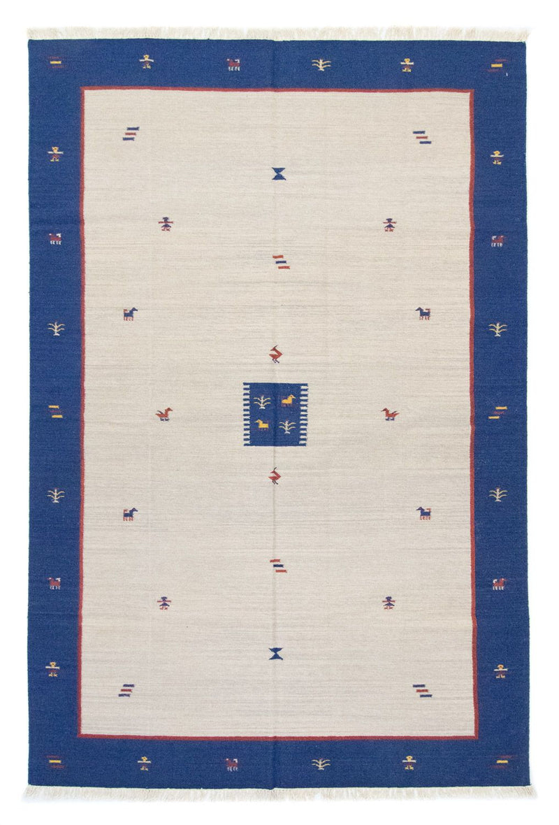 Kelim matta - trendig - 300 x 200 cm - beige