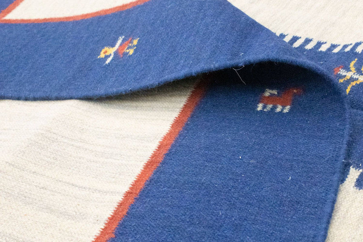 Kelim matta - trendig - 300 x 200 cm - beige