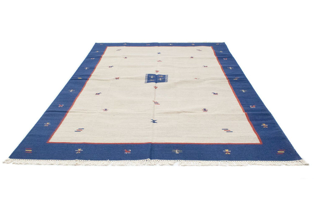 Kelim matta - trendig - 300 x 200 cm - beige