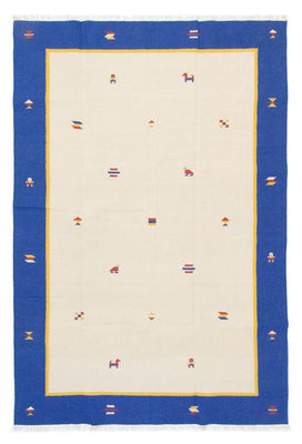 Kelim matta - trendig - 300 x 200 cm - beige