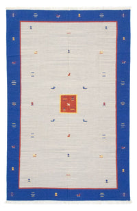 Kelim matta - trendig - 300 x 200 cm - beige