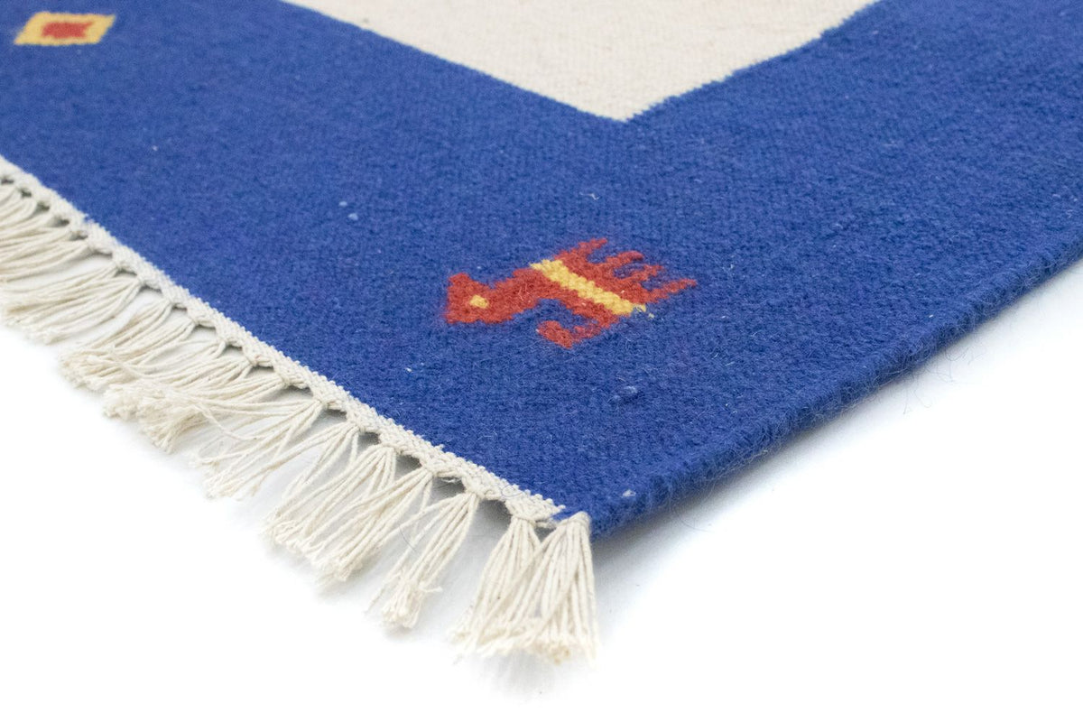 Kelim matta - trendig - 300 x 200 cm - beige