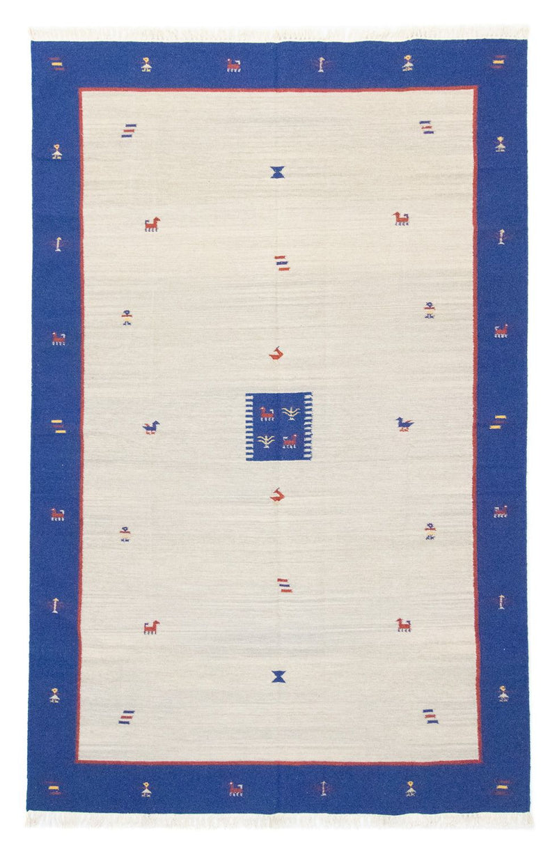 Kelim matta - trendig - 300 x 200 cm - beige