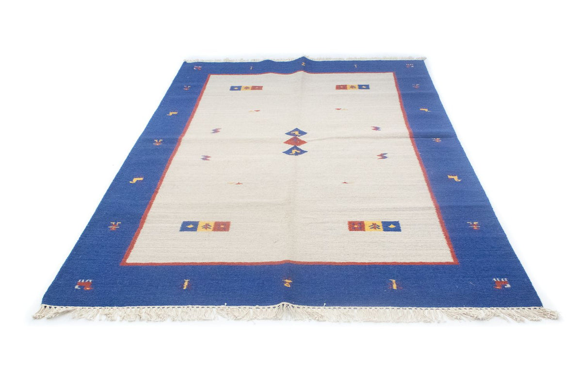 Kelim matta - trendig - 200 x 140 cm - beige