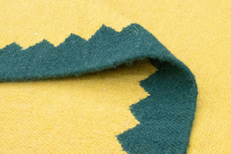 Kelim matta - trendig - 180 x 120 cm - gul