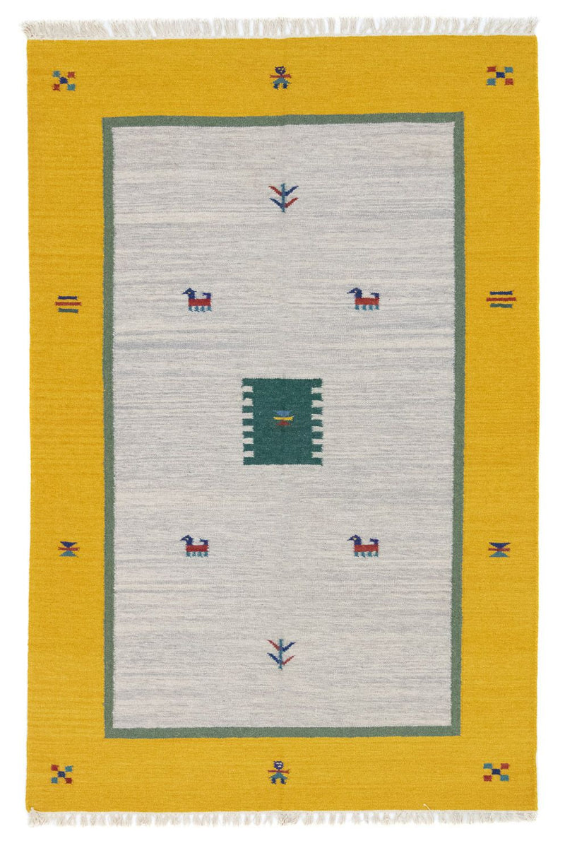 Kelim matta - trendig - 180 x 120 cm - beige