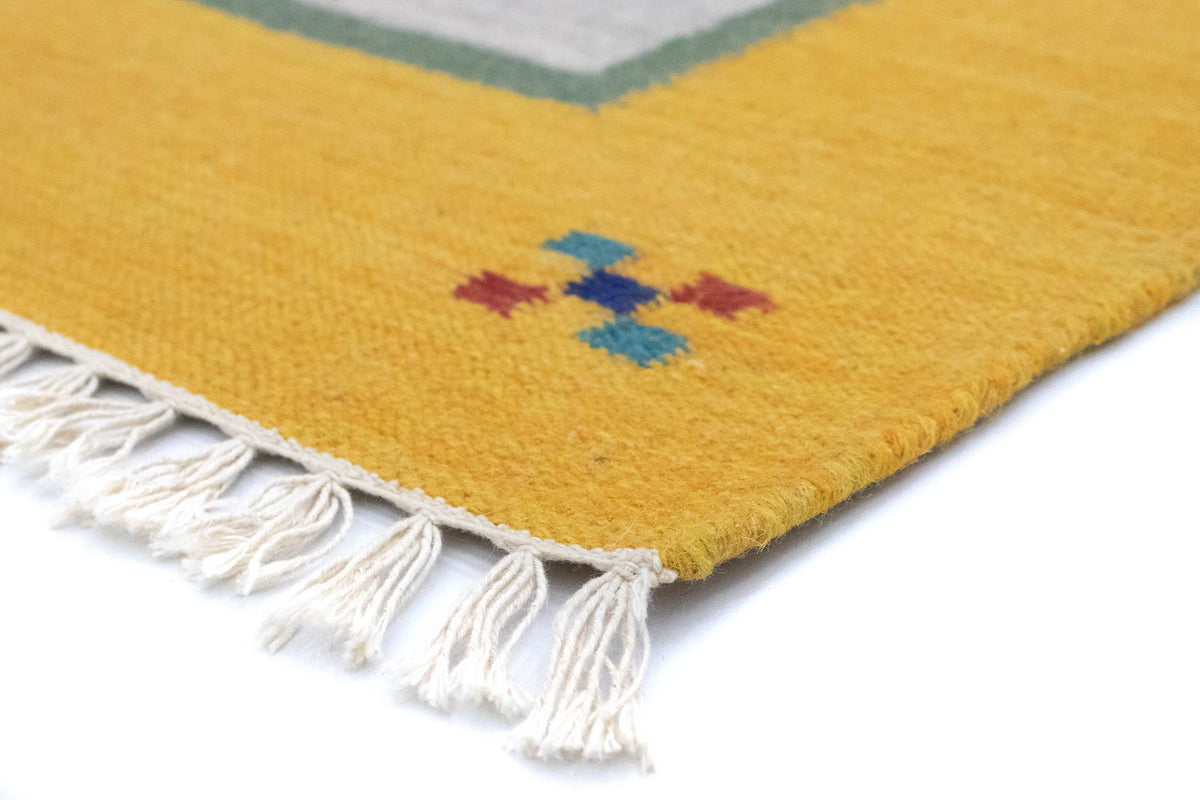 Kelim matta - trendig - 180 x 120 cm - beige